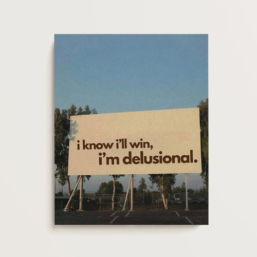 "i know i'll win" – Bold Motivational Canvas Print