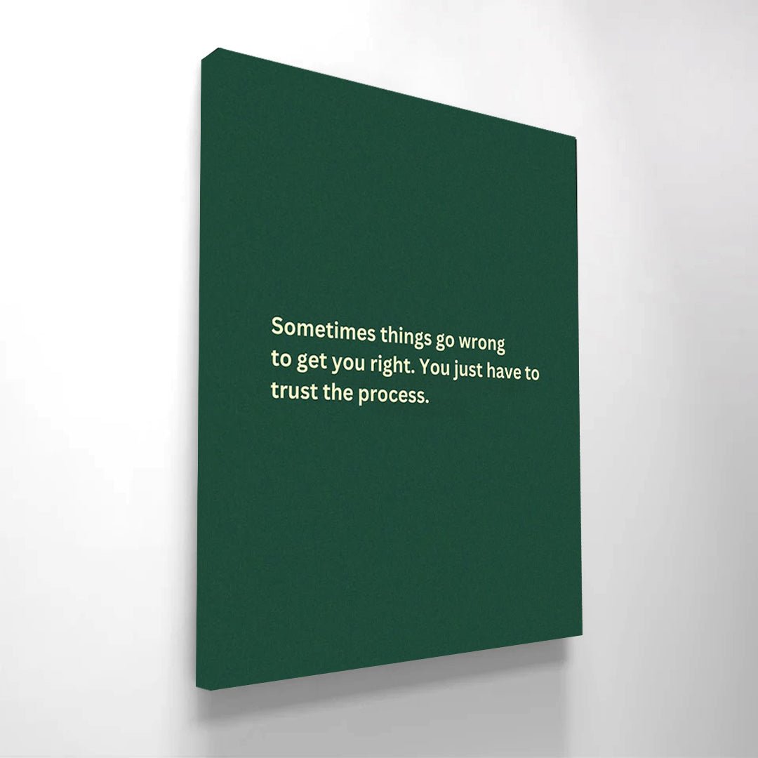 “Trust The Process” – Minimal Motivational Quote Print - FramedNest