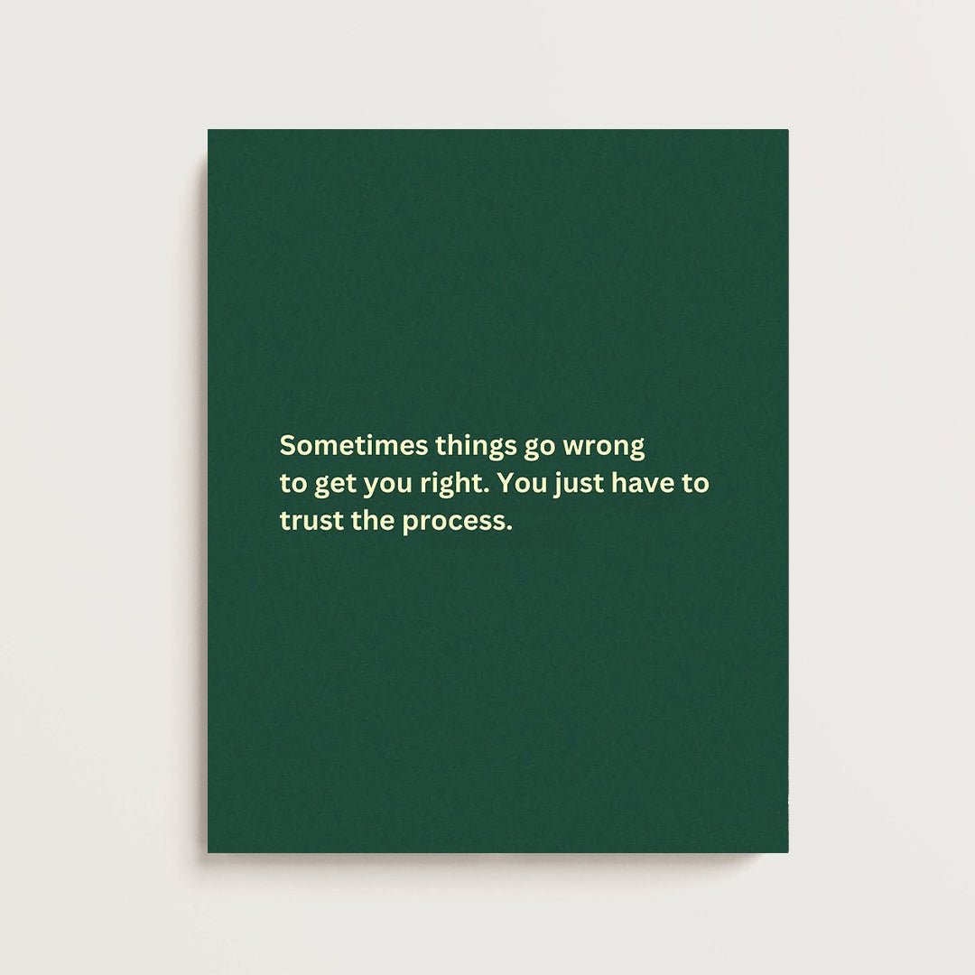 “Trust The Process” – Minimal Motivational Quote Print - FramedNest