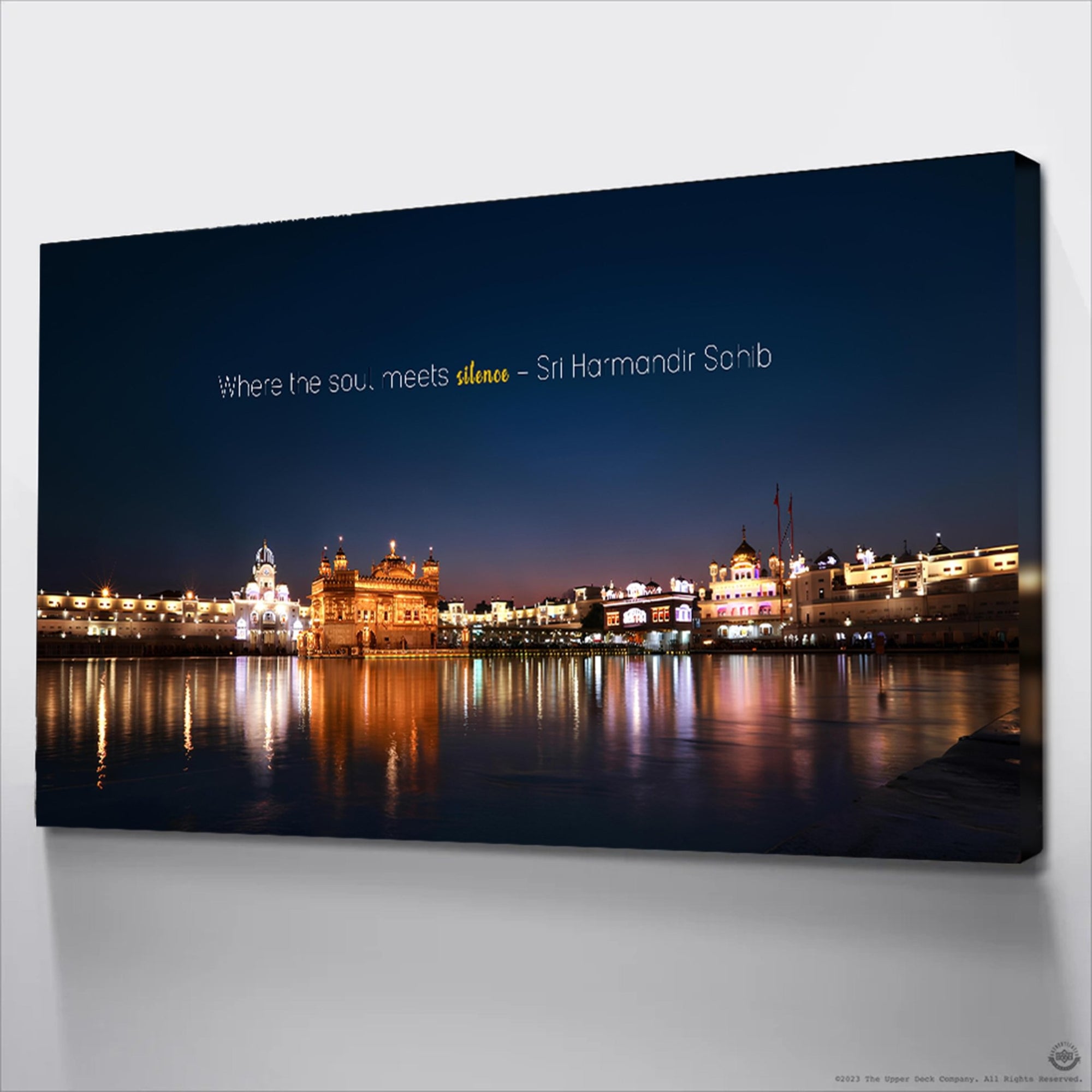 Where the Soul Meets Silence” – Harmandir Sahib Panoramic Canvas - FramedNest